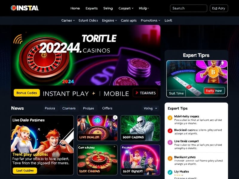 Insta Casino is your ultimate destination for trusted information on online gambling games, live dealer experiences, instant play platforms, and the latest bonuses. Get expert reviews and stay updated on real-time casino trends.